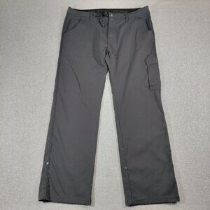 Prana Pants Mens 38x30 Gray Zion Original Cargo Stretch Nylon Hiking Fishing